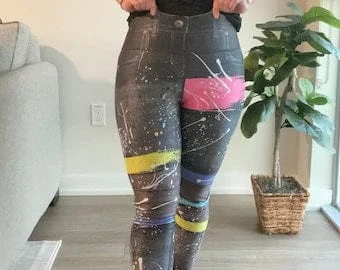 pornhint Pornhint Leggings for women| Denim print| One size| Colombian leggings.