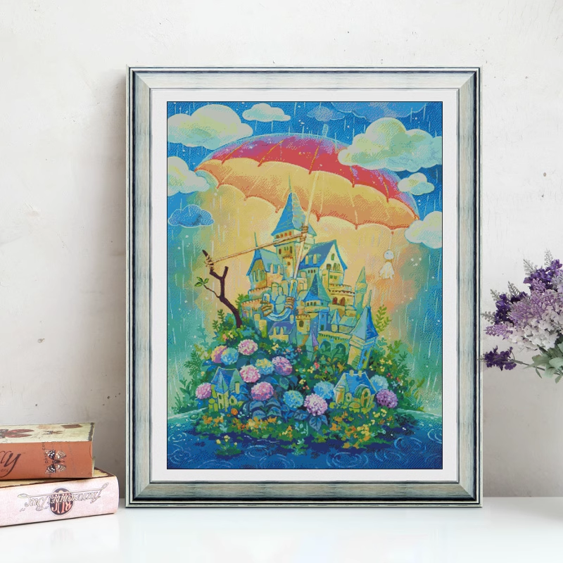 Cat Teacher Series Painting Fairy Cross Stitch
