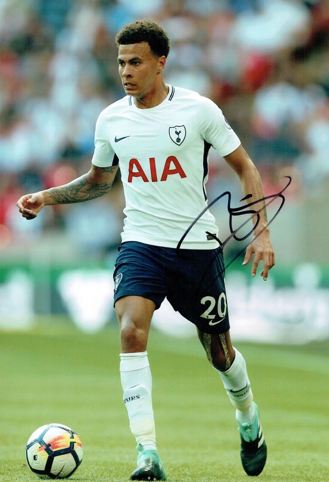 Dele ALLI SIGNED Autograph 12x8 Photo Poster painting 4 AFTAL COA SPURS Tottenham Hotspurs