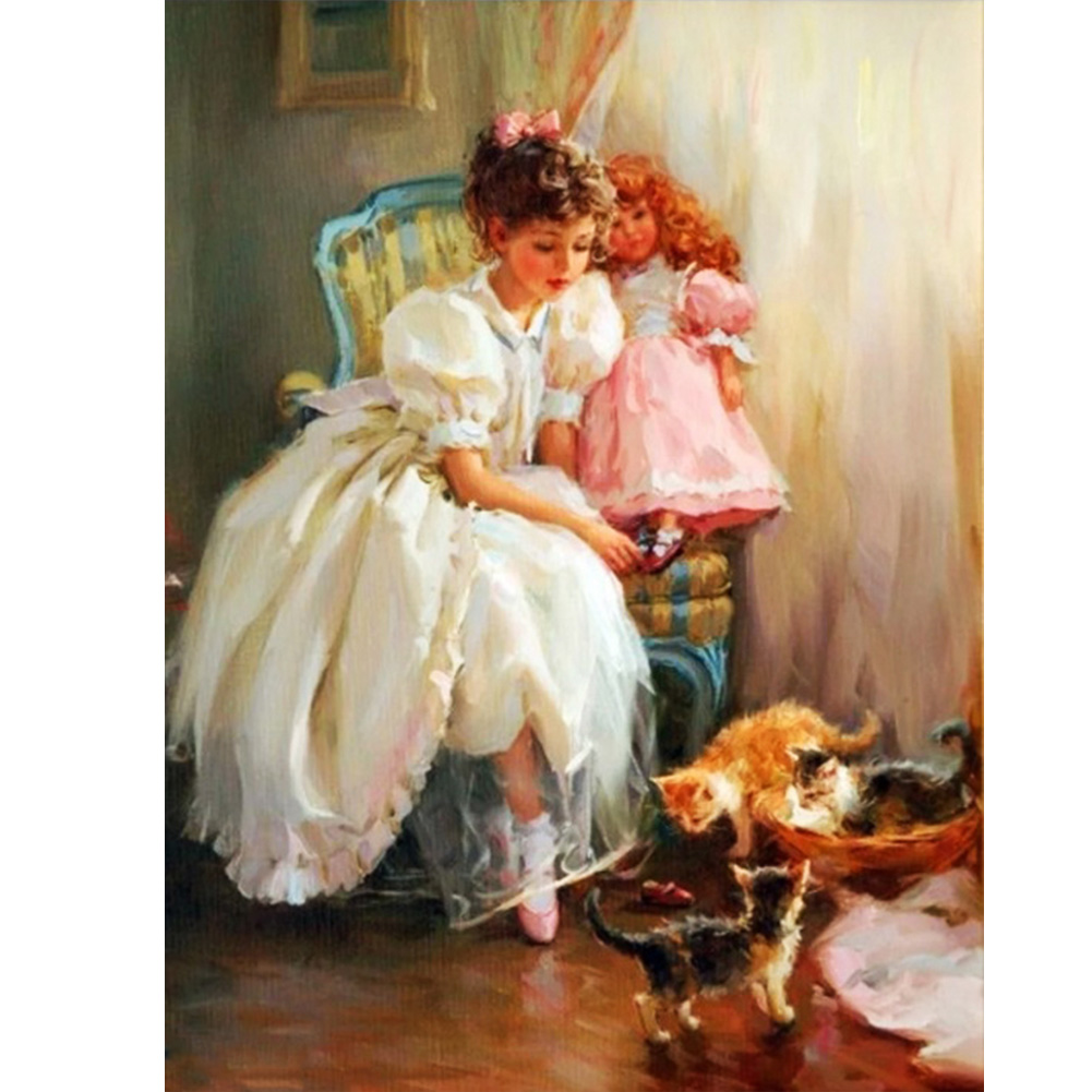 

Little Girl - Round Drill Diamond Painting - 30*40CM, 501 Original