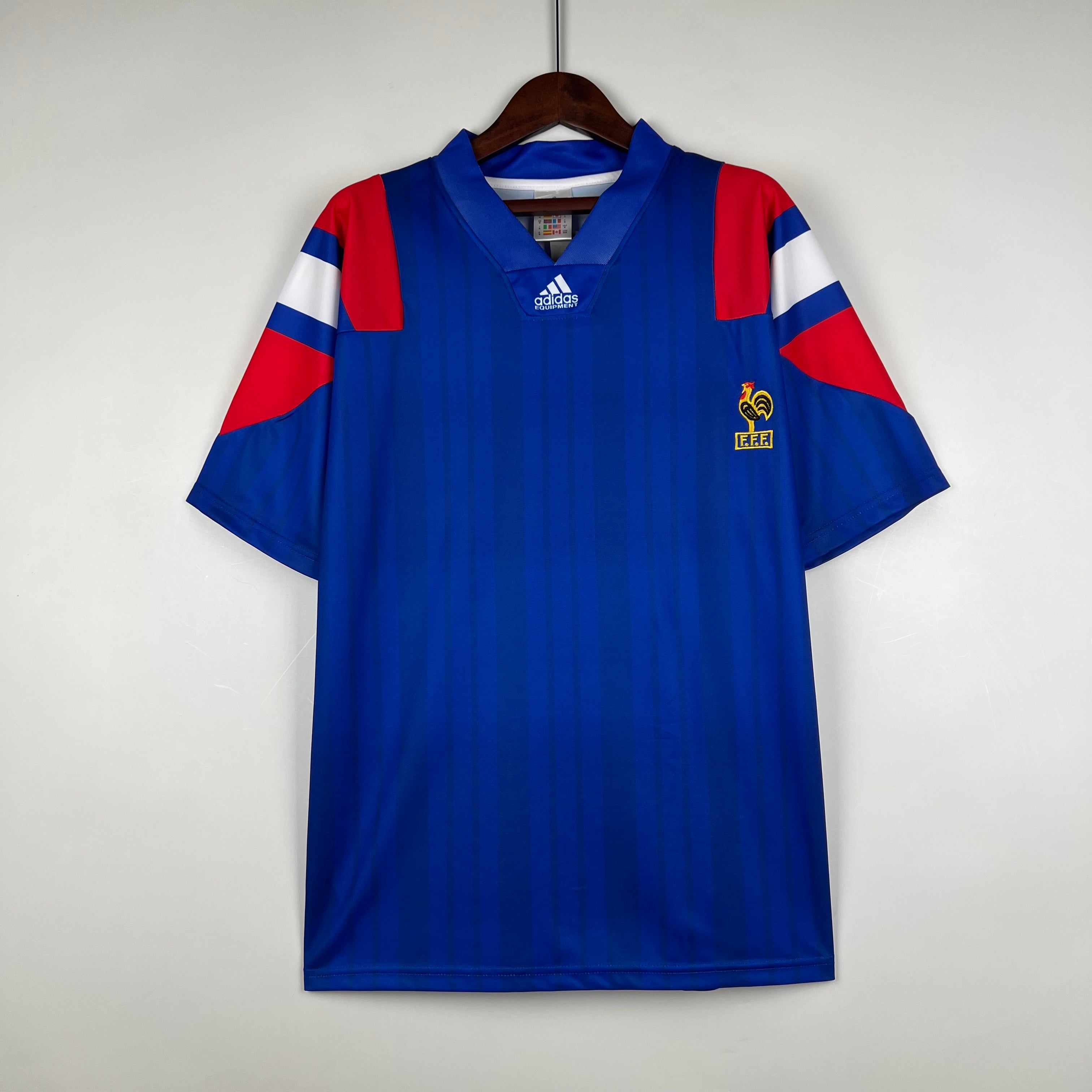France maillot Retro 1992 1994 Maillot De Fou, site maillot de foot pas cher