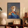 >SALE<5D DIY Full Round Drill Diamond Painting Cowboy Dog Kit Home Decoration 30x40cm