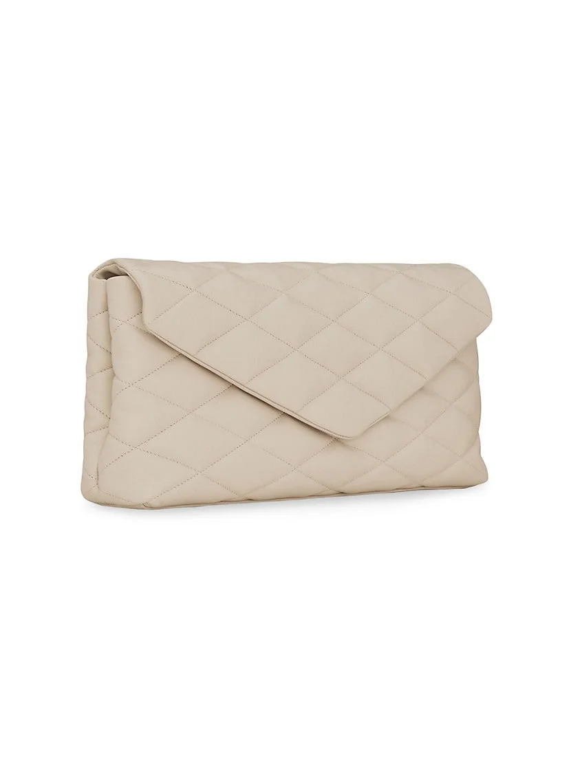 Saint Laurent Sade Large Clutch in Lambskin