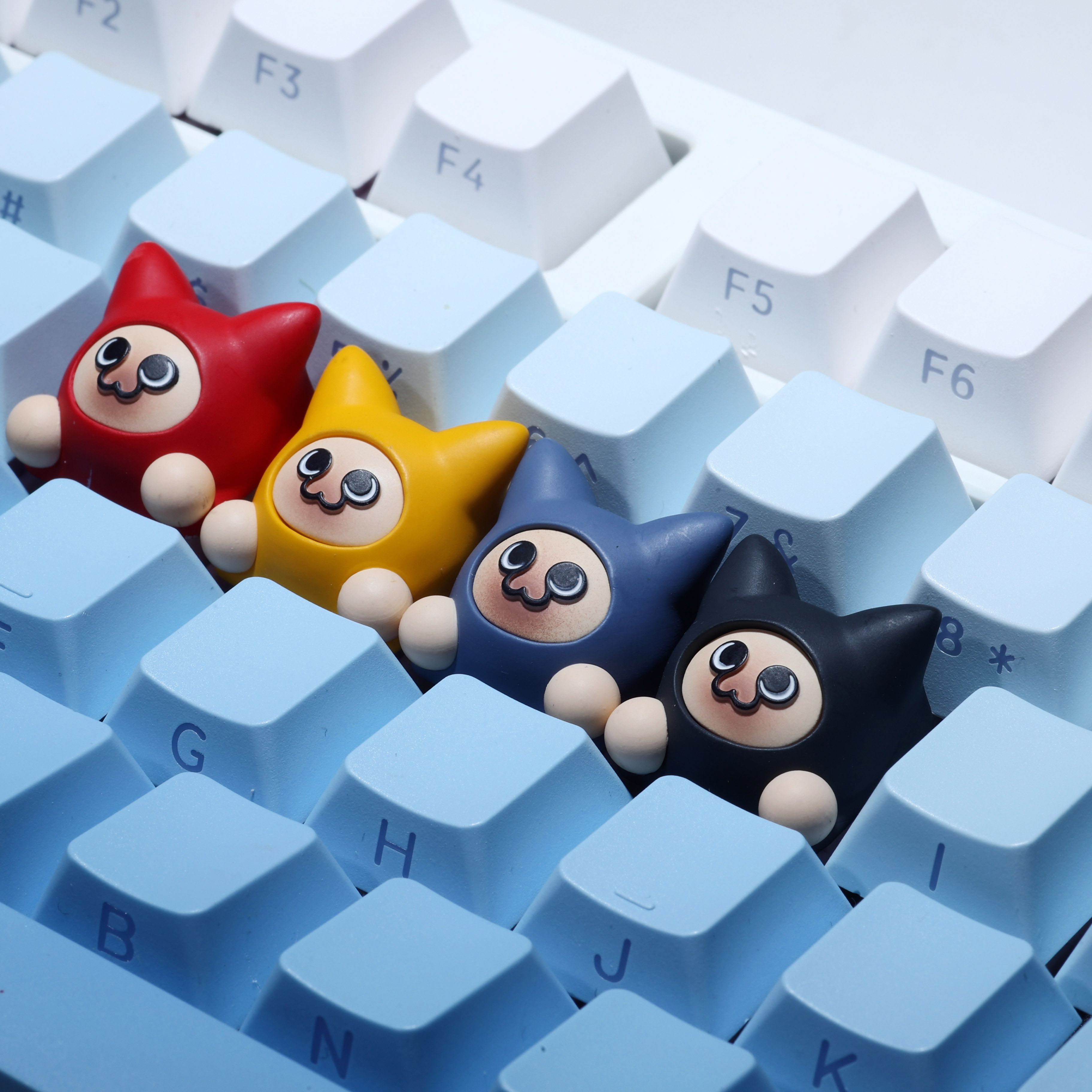 Monster Hunter Felyne Palicoes Artisan Keycaps Axonkit