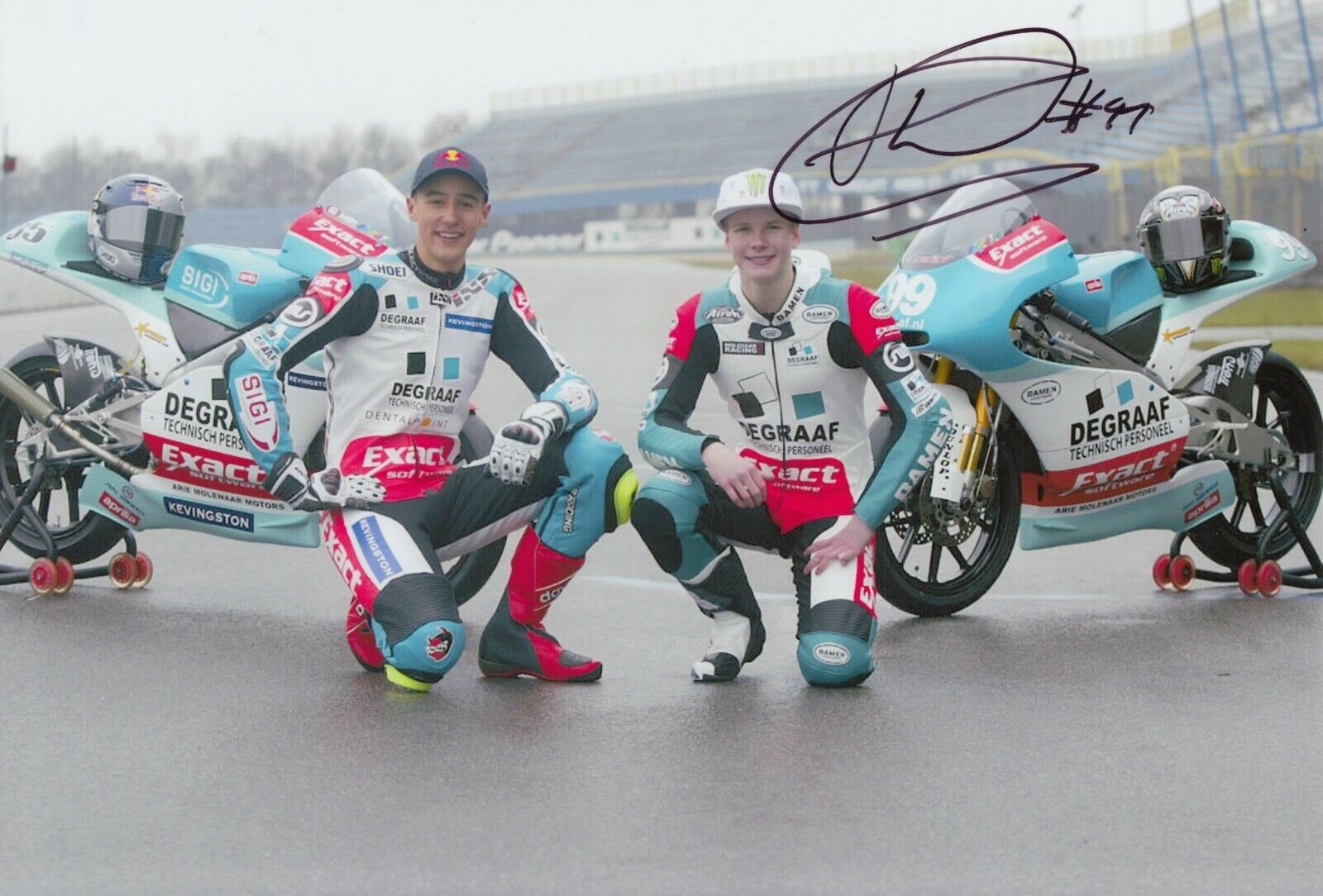 Danny Webb Hand Signed 12x8 Photo Poster painting - MotoGP Autograph 1.