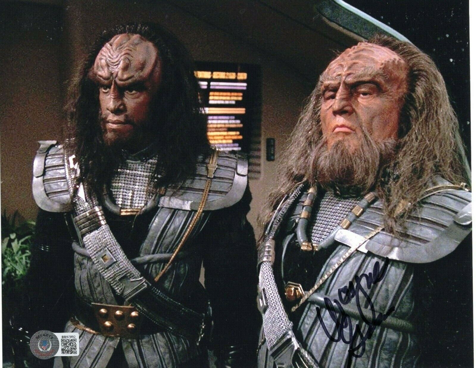 Wayne Grace Signed Memory Alpha Krell Star Trek 8x10 Photo Poster painting w/Beckett COA BB97892