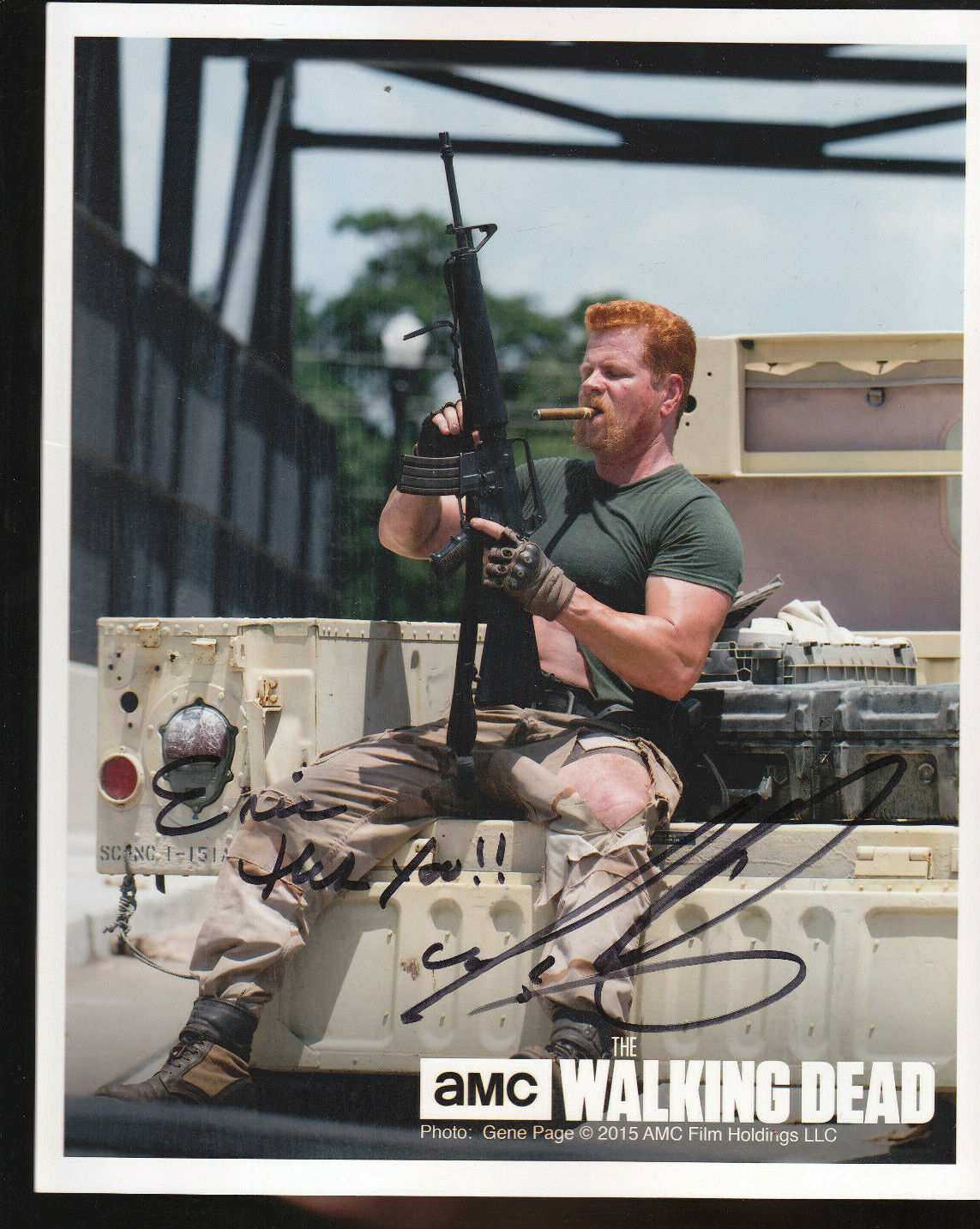 MICHAEL CUDLITZ AUTOGRAPH SIGNED 8X10 Photo Poster painting COA WALKING DEAD