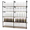 [US Local Warehouse] Industrial Pipe Shelf 5 Tier 72 Inch Industrial Wall Shelves with Solid Wood Plank Pipe Shelving Wall Mounted for Kitchen and Bar Shelving