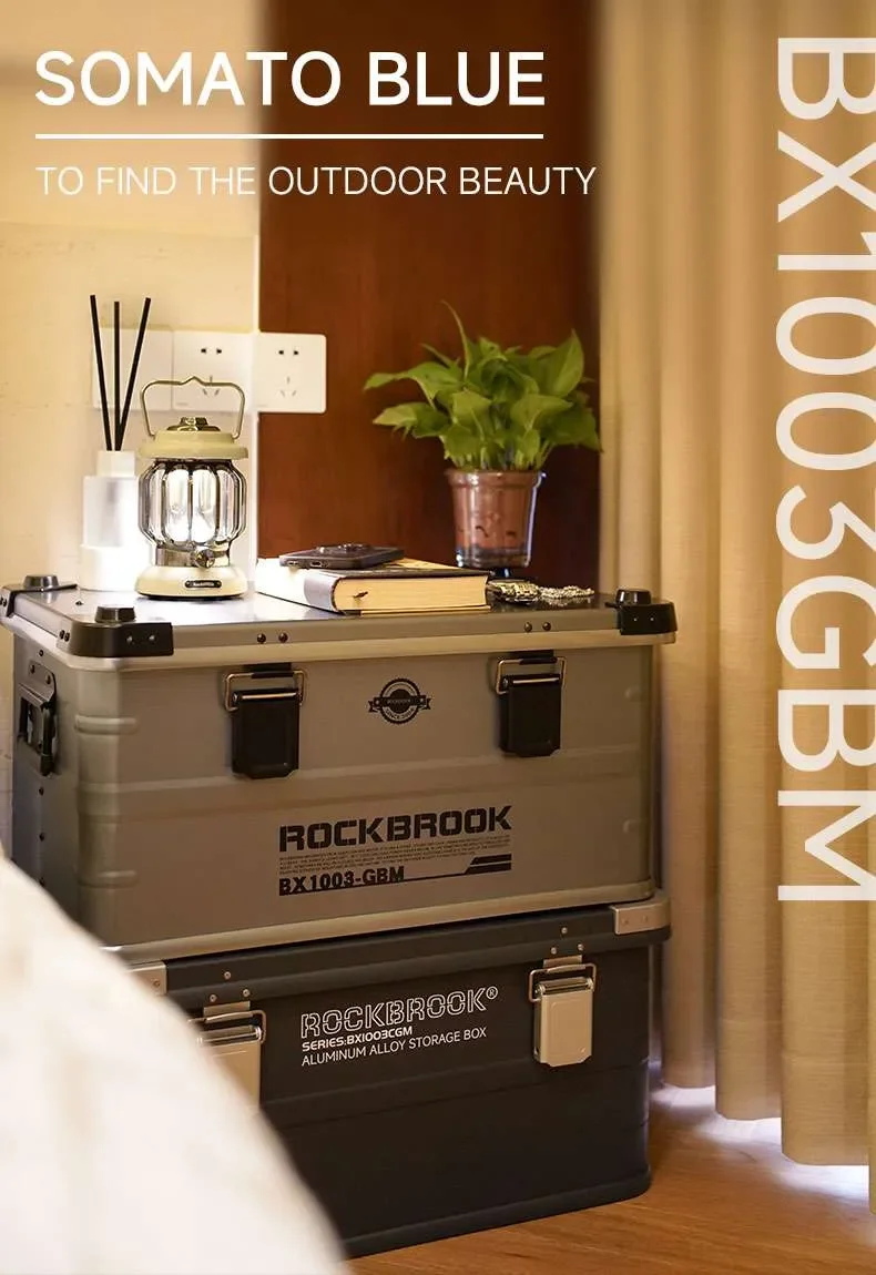 ROCKBROOK BX1003GBM 50L Blue Overlanding Storage Box | Stackable