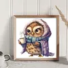 Owl - 18CT Stamped Cross Stitch 20*20cm/7.87*7.87in tapestrymarket