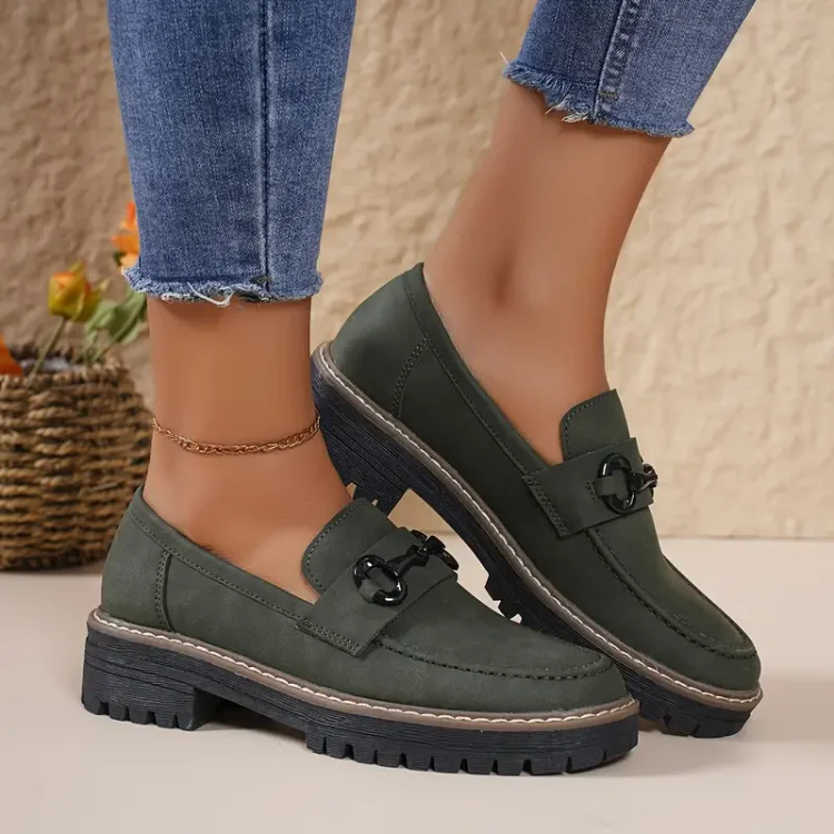 Stylish Comfort Loafers - Soft, Breathable, Round-Toe Design