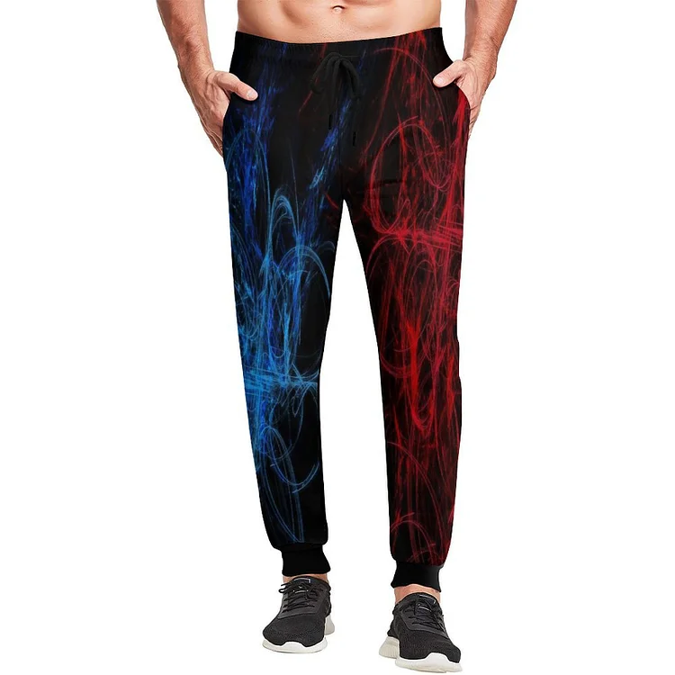 Men's Sweats BLUE AND RED  customized, personalized, gift