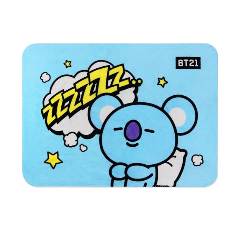 BT21 Flannel coral blanket new arrival
