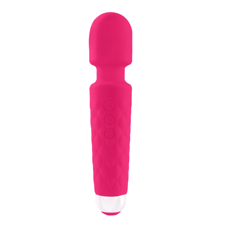 Silicone Vibrator Wand Massager with 20 Intense Frequency Modes