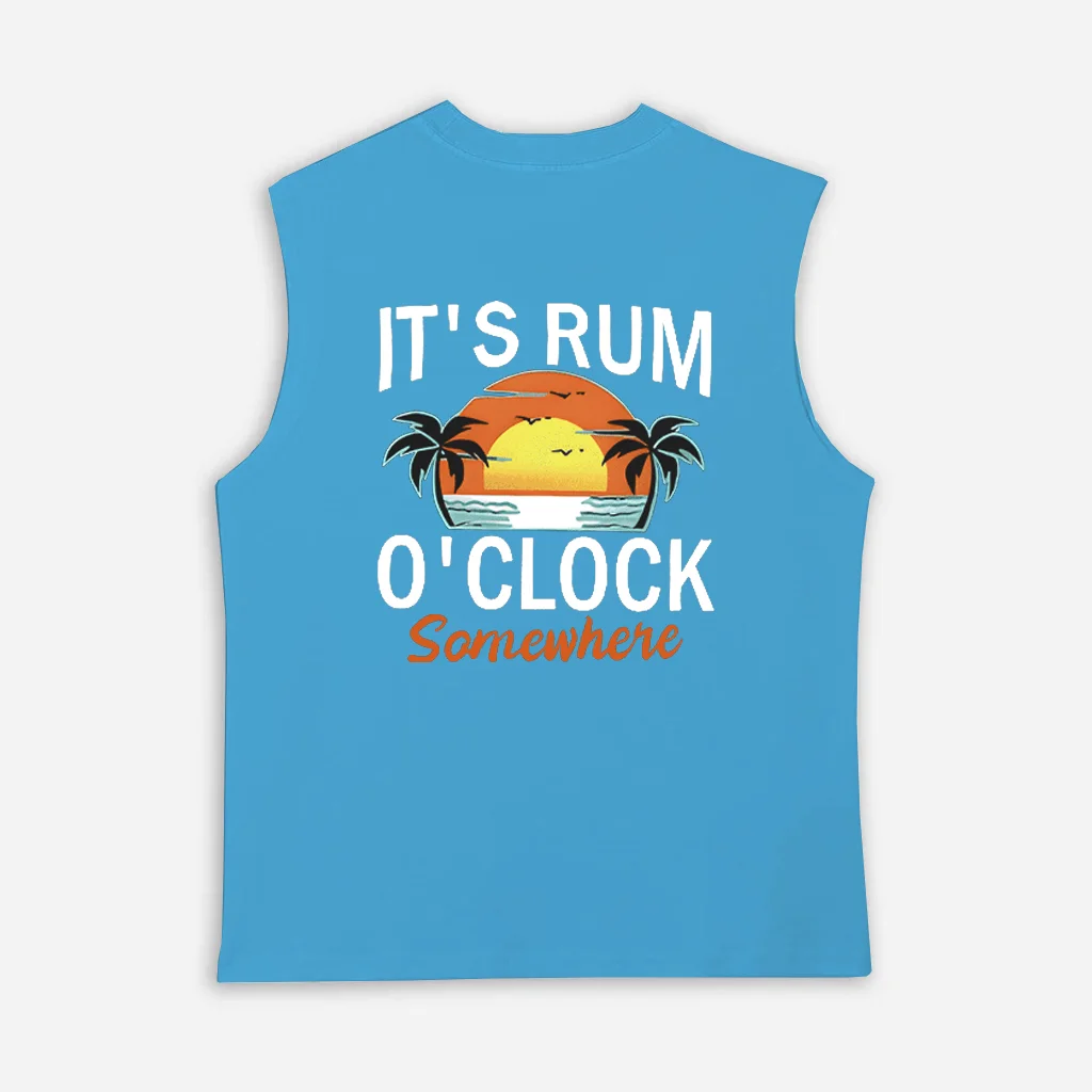  Tropical Sunset Graphic Tank Top for Men - Perfect for Summer Vacations