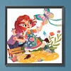 Diamond Painting-DIY Full Round Drill Girl