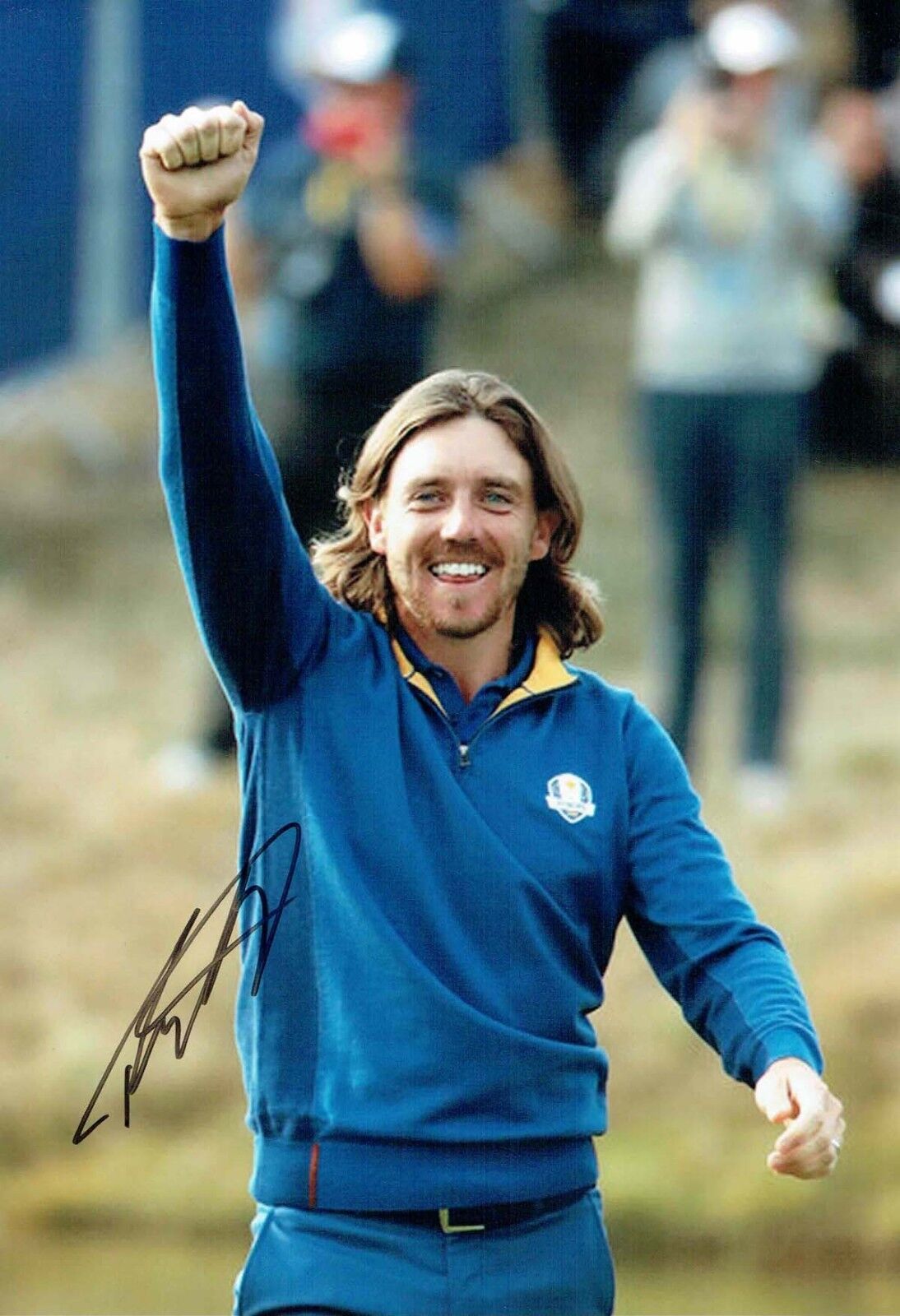 Tommy FLEETWOOD Signed Autograph Photo Poster painting 3 GOLF AFTAL COA 2018 Ryder Cup Winner