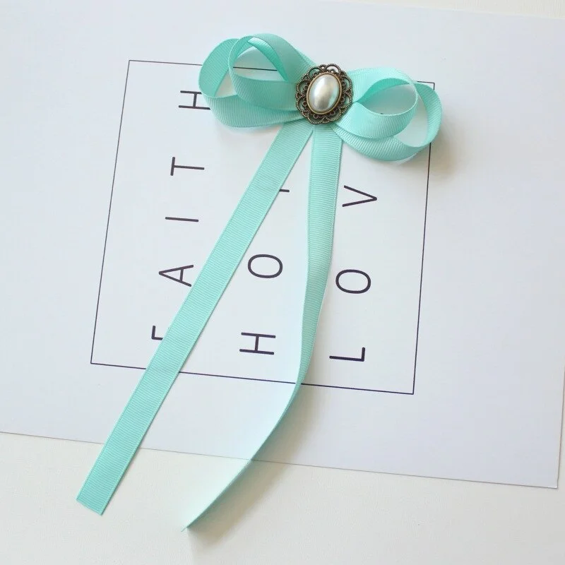 Hand-made Bow Tie Ladies Unisex Banking Stewardess Student Performs Career Korean White Shirt Black Bowtie Classic Trendy Gifts