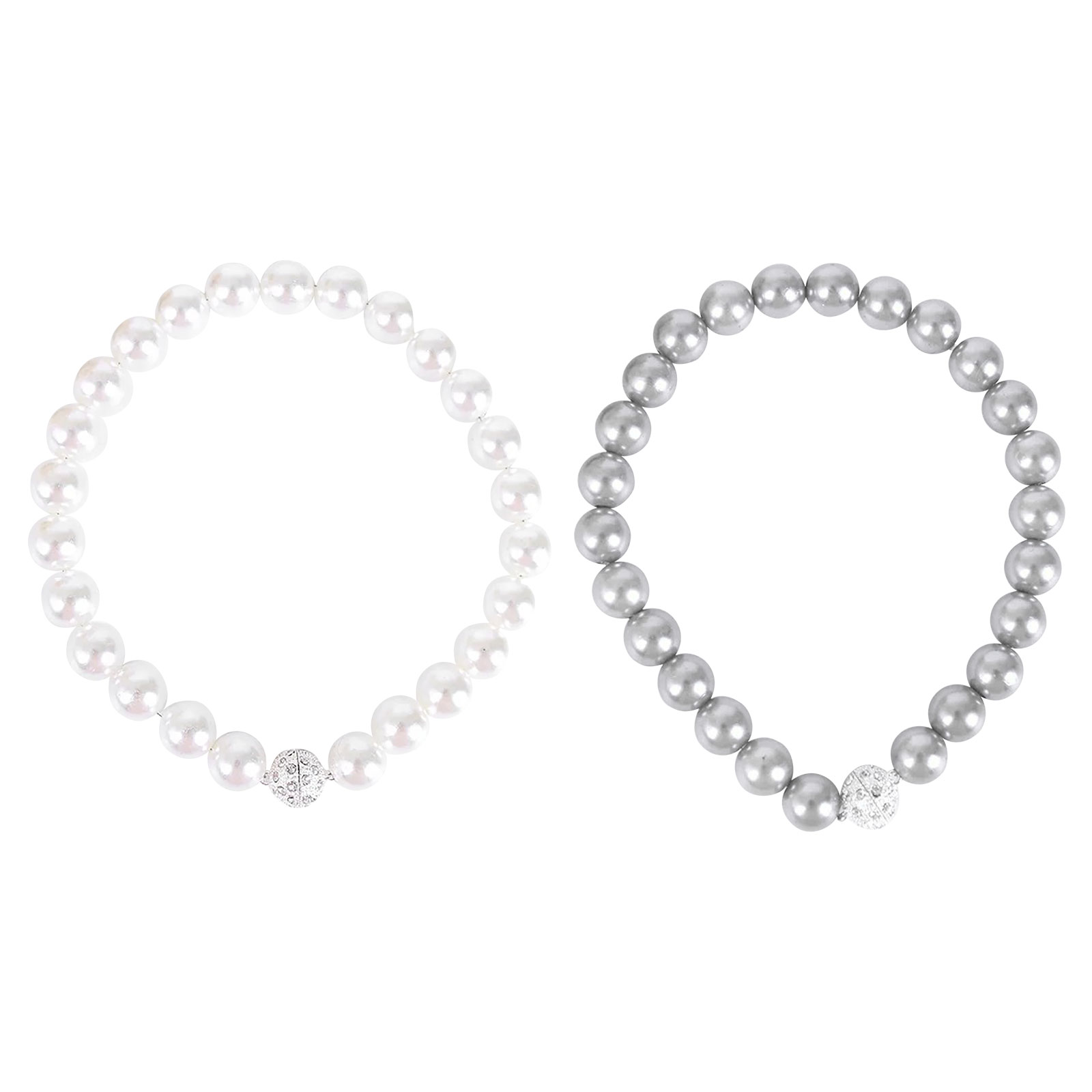 

Magnetic Curtain Tieback - Drape Beaded Pearl Holder Back for Drapery Decor, Grey, 501 Original
