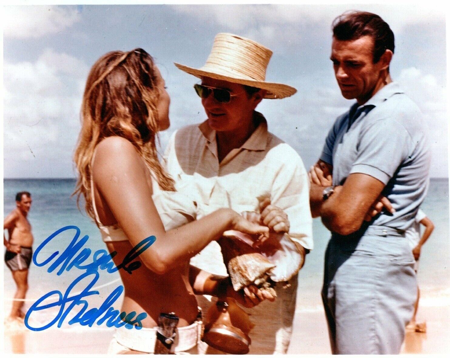 Genuine Hand Signed Ursula Andress Dr No Photo Poster painting 10 x 8 Photo Poster painting  James Bond COA