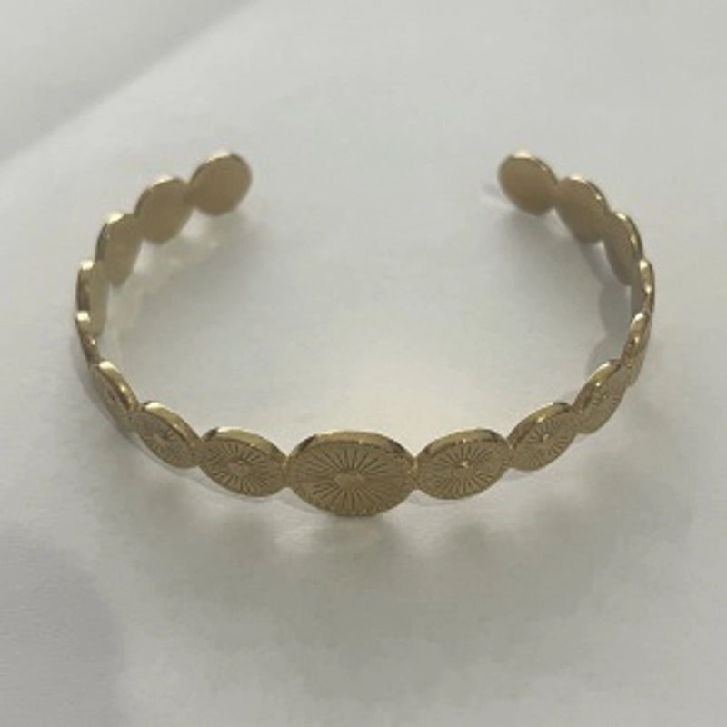 Casual Minimalist Streetwear Geometric 304 Stainless Steel Bangle In Bulk