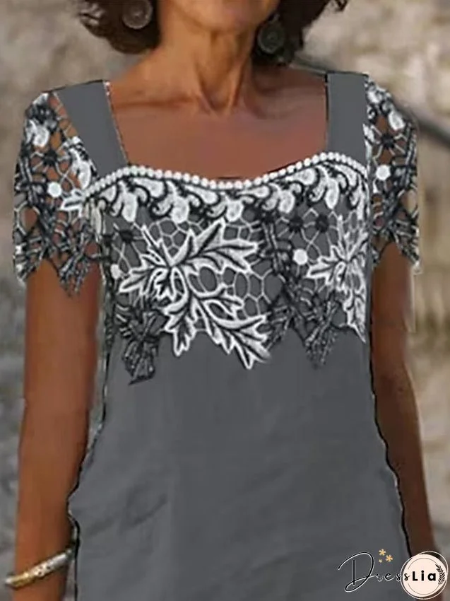 Women's Casual Dress Cotton Linen Dress Shift Dress Midi Dress Cotton Blend Fashion Modern Outdoor Daily Vacation