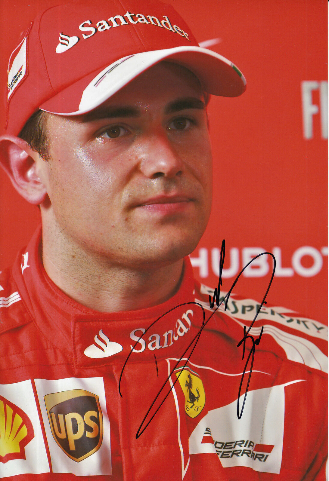 Davide Rigon Ferrari F1 Hand Signed 12x8 Photo Poster painting.