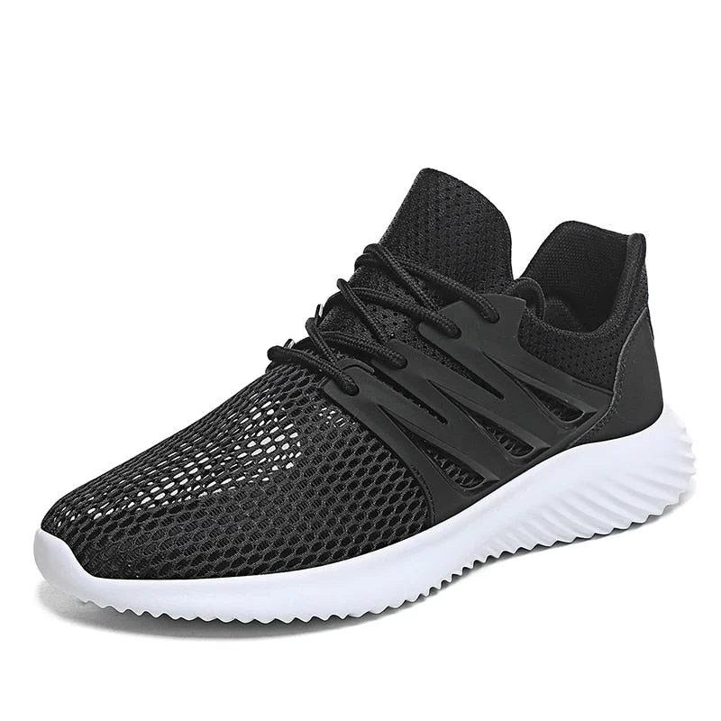 Mesh Men Casual Shoes Breathable Summer Mens Sneakers Trend Lightweight Black Walking Big Size Man Tenis Shoe Zapatillas Hombre