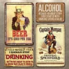4pcs - Alcohol - Vintage Metal Signs(8*12Inch)
