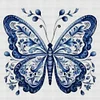 Butterfly-11CT Stamped Cross Stitch 40*40cm/15.75*15.75in