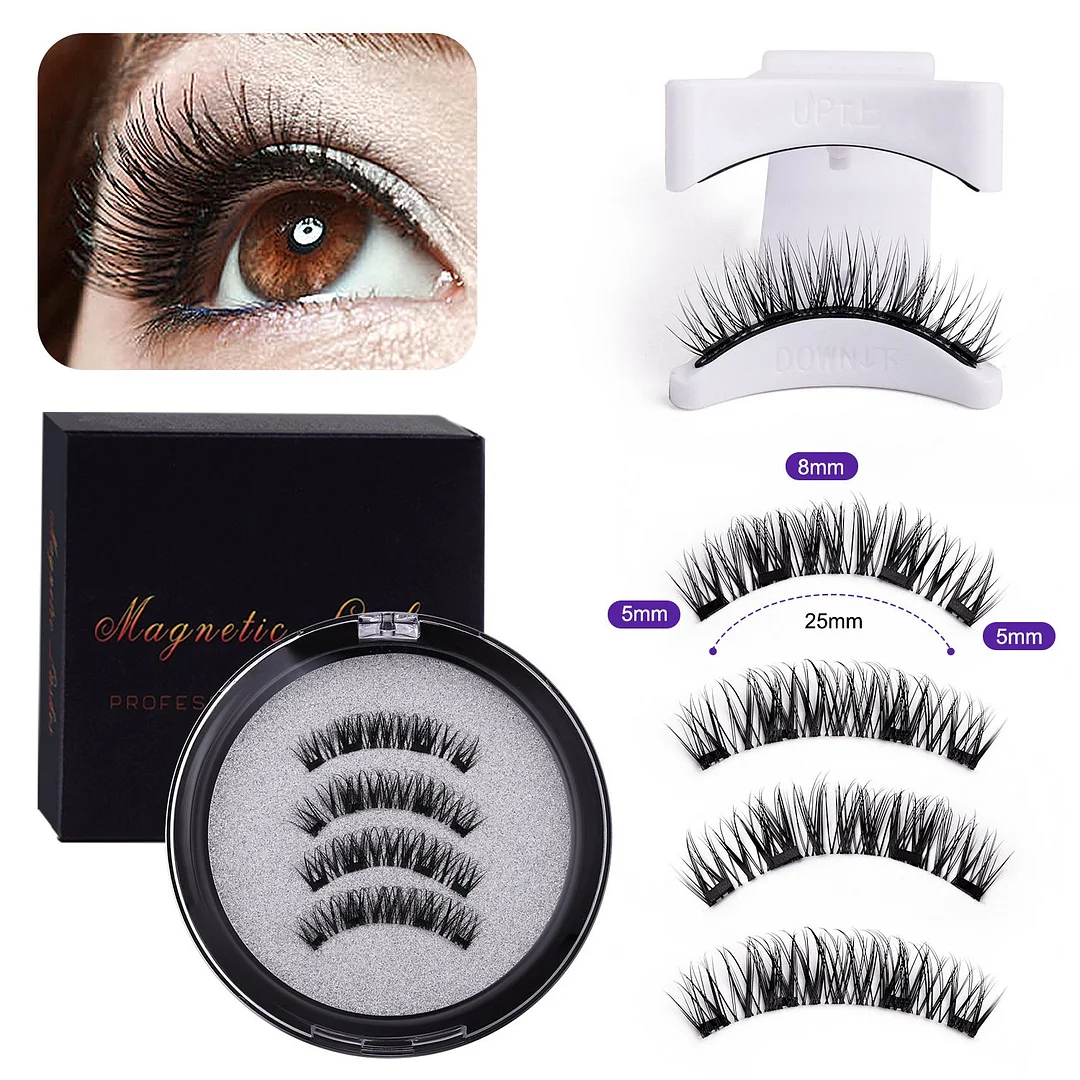 🎉Hot Sale 49% OFF🎁Natural Magnetic 3D False Eyelashes Set 