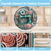(US Local)Acrylic Special Shape Sewing Machine 5D Diamond Painting Clock Art Craft Kit