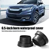 2pcs 6.5in Waterproof Car Speaker Covers Soft Silicone Foldable Horn Spacer