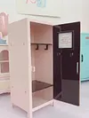 Etude House Small Metal Storage Cabinet, Desktop Storage, Girl's Storage Cabinet, Small Metal Cabinet