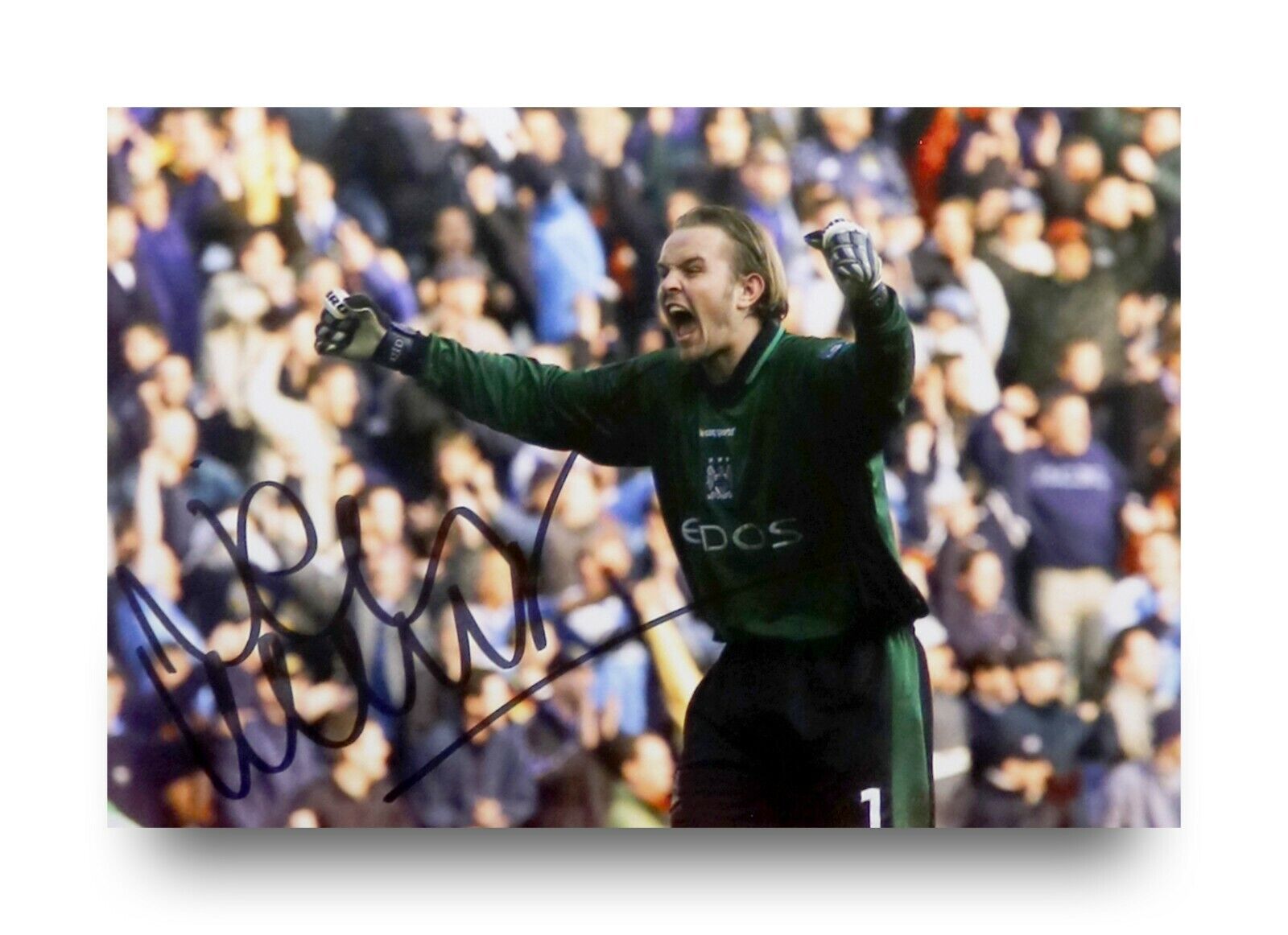 Nicky Weaver Signed 6x4 Photo Poster painting Manchester City Goalkeeper Genuine Autograph + COA
