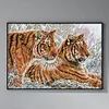 Two Tigers-14CT Stamped Cross Stitch 55*40cm/21.65*15.75in tapestrymarket