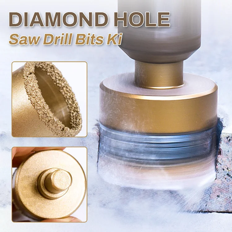 Diamond Hole Saw Drill Bits Kit（50% OFF）