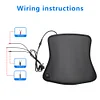 Electric Heating Pad 3 Gear Motorcycle Seat Heated Mat Smart Temperature Control