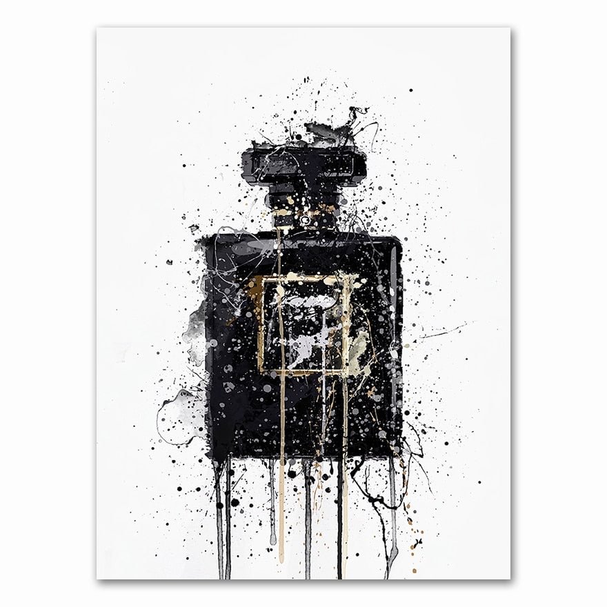 Canvas HD Prints Pictures Fashion Perfume Bottle Modular Nordic Wall Art Paintings Home Decor Posters For Living Room Framework