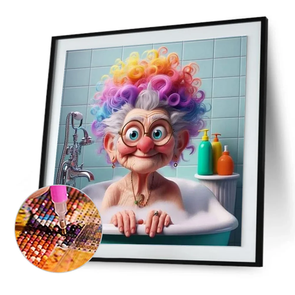 Diamond Painting - Full Round Drill - Grandma(Canvas|30*30cm)