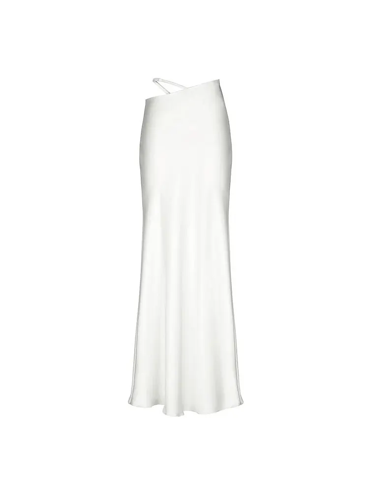 Irregular Slim-Fit Maxi Skirt