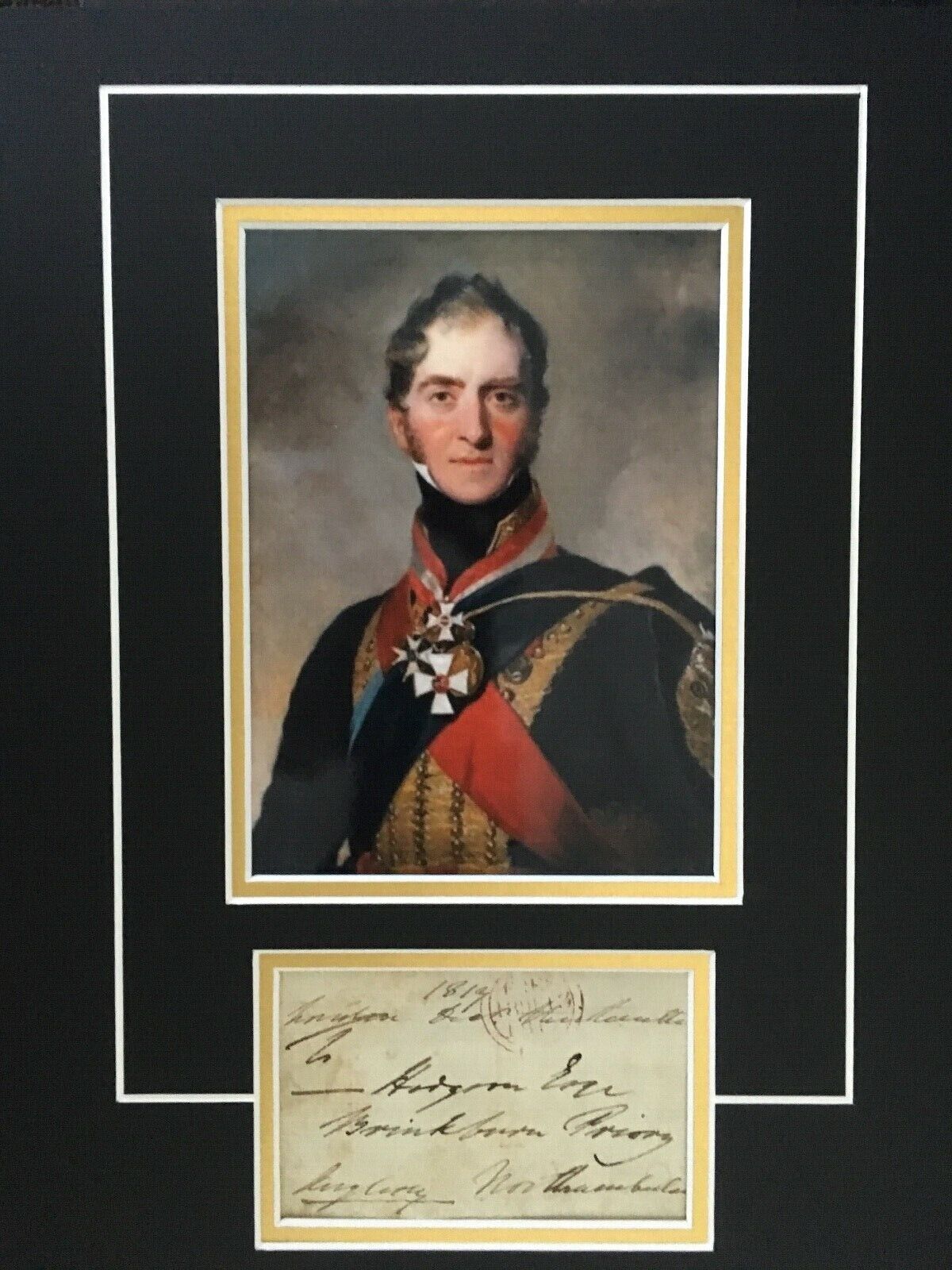 1st MARQUESS OF ANGLESEY - ARMY FIELD MARSHAL - WATERLOO - SIGNED Photo Poster painting DISPLAY