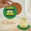 6pcs DIY Beer Diamond Painting Acrylic Coasters