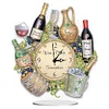 (US Only)Acrylic Special Shaped Ice Bucket Wine 5D Diamond Painting Clock Art Craft
