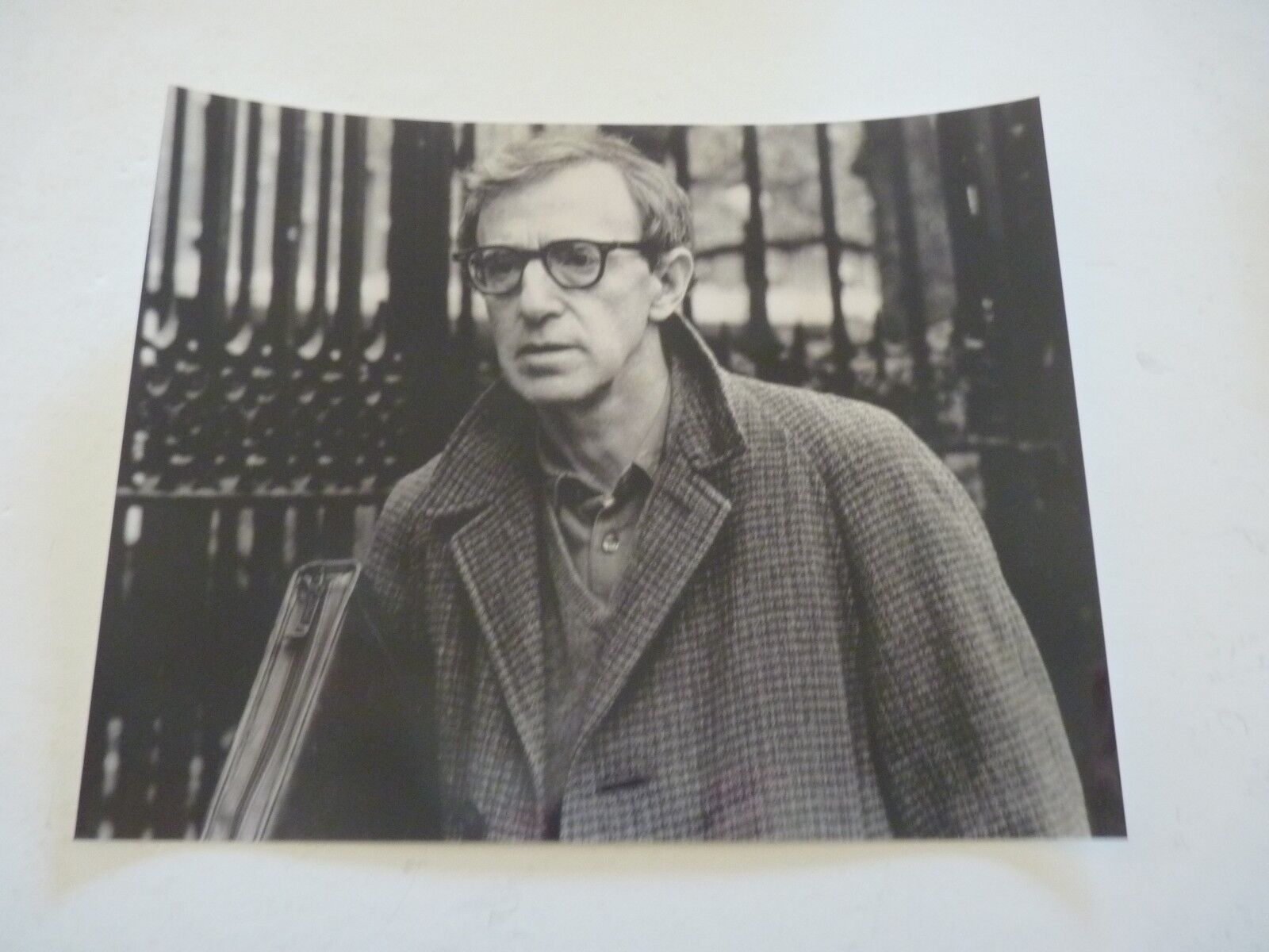 Woody Allen Director Actor 8x10 B&W Promo Photo Poster painting #2