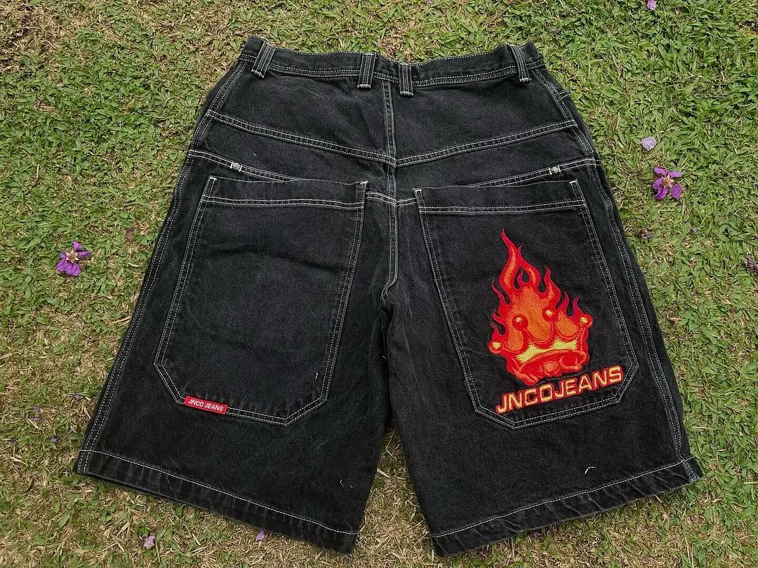Brownm Pants Men's Loose Wide-Leg Retro Gradient Jeans Men's Tide Card High Street Straight Tube Overs