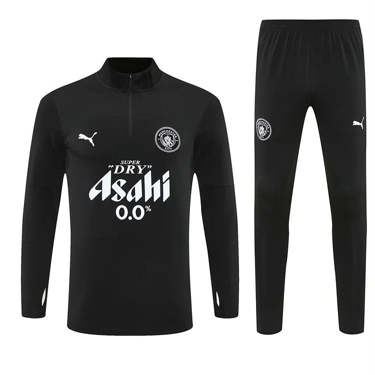 25/26 Manchester City black long-sleeved training suit
