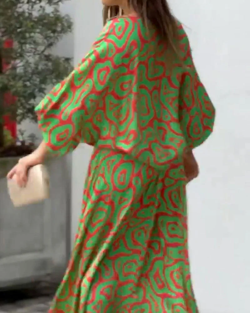 Street Fashion Print Casual Suit