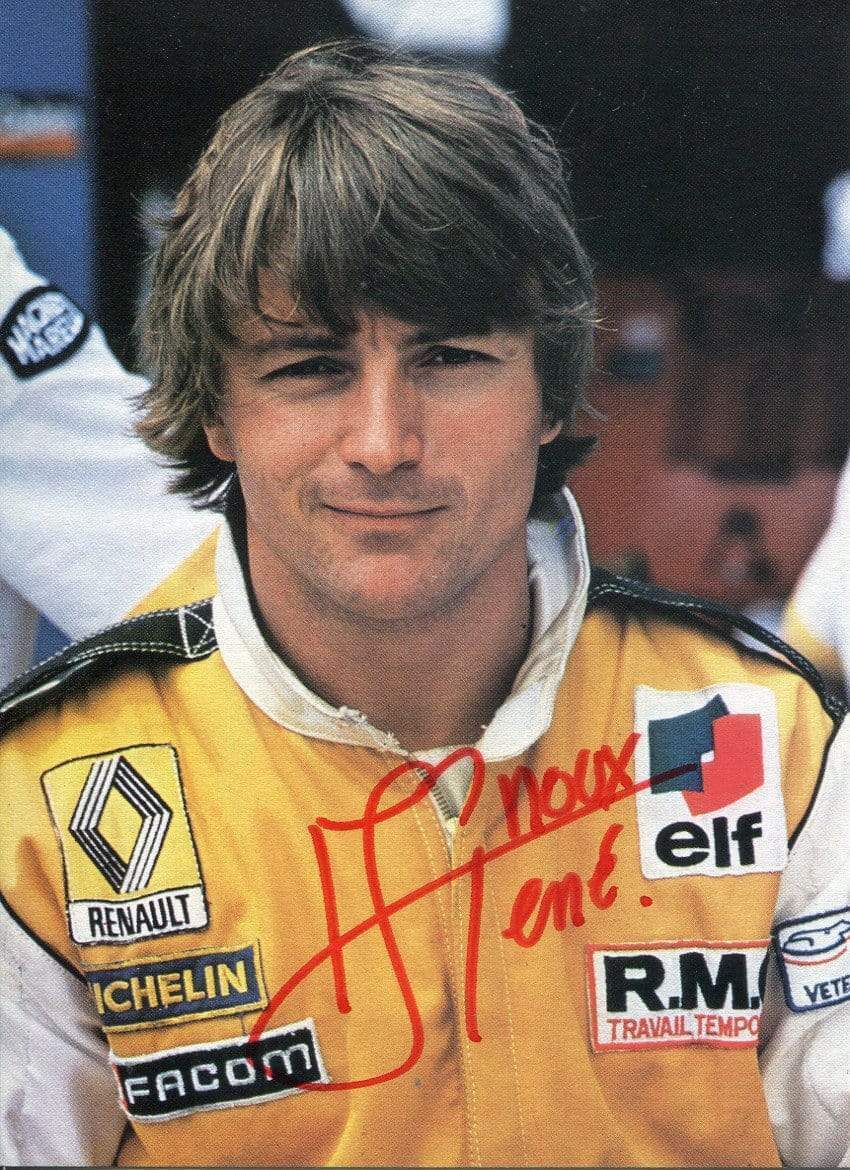 Rene Arnoux autograph French F1 driver Photo Poster painting signed