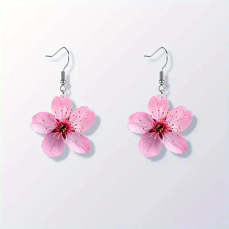 Women's Colorful Flower Earrings